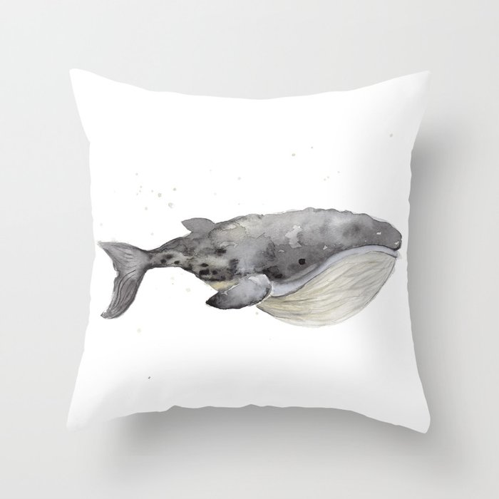 Whale 1 Throw Pillow