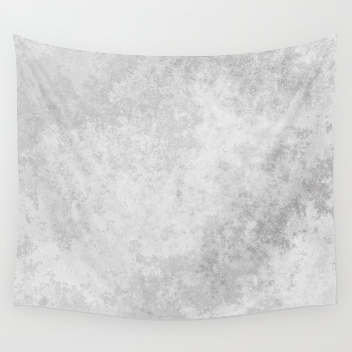 Grunge white gray marble Wall Tapestry