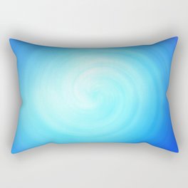 Blue Circle Rectangular Pillow