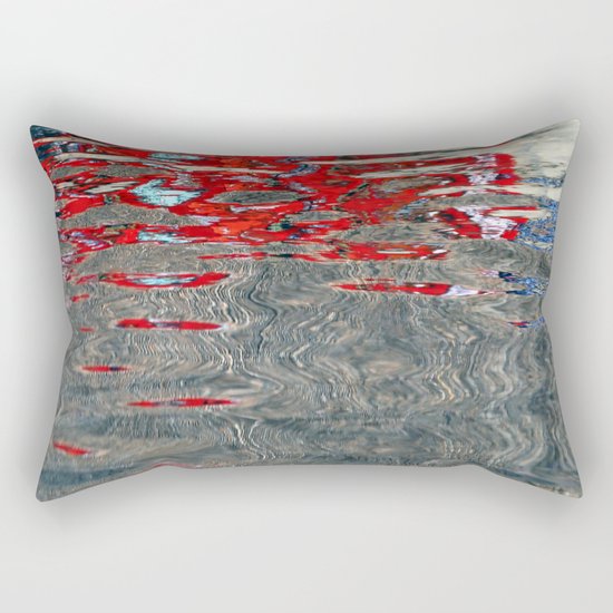 red water Rectangular Pillow