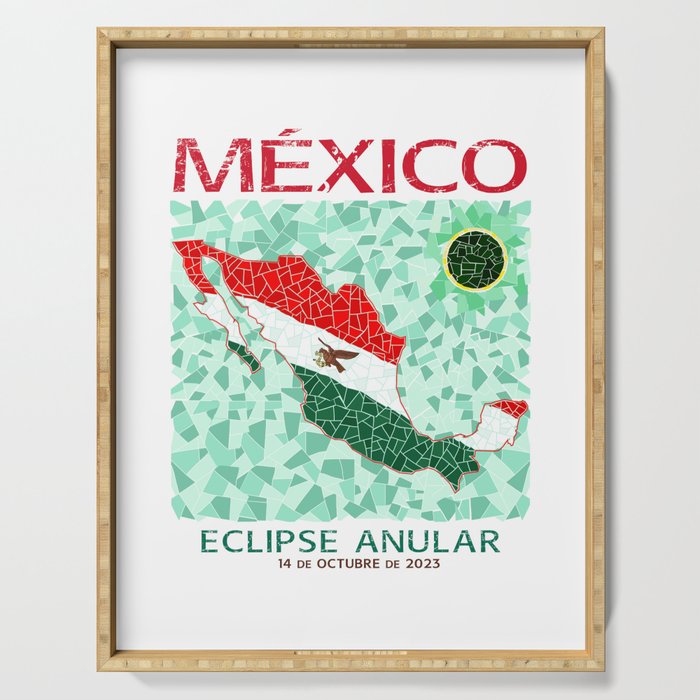 Mexico Annular Eclipse 2023 Serving Tray