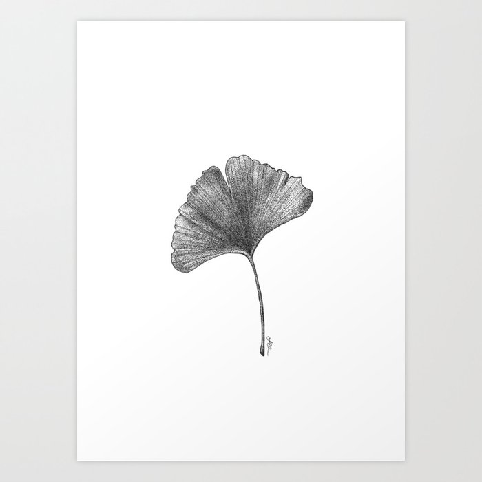 Ginko Leaf Art Print