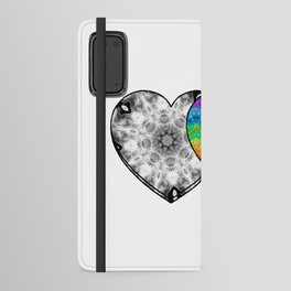You Color My World - Colorful Love Heart Art Android Wallet Case