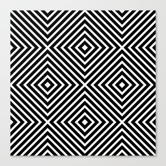 Chevron Diamond ///www.pencilmeinstationery.com Canvas Print