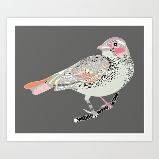 longing bird Art Print