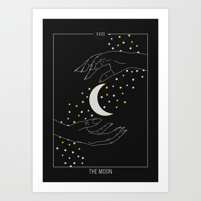The Moon - Tarot Illustration Art Print