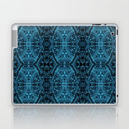 Liquid Light Series 31 ~ Blue Abstract Fractal Pattern Laptop Skin