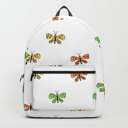Butterfly Cartoon Drawing Motif  Pattern Backpack