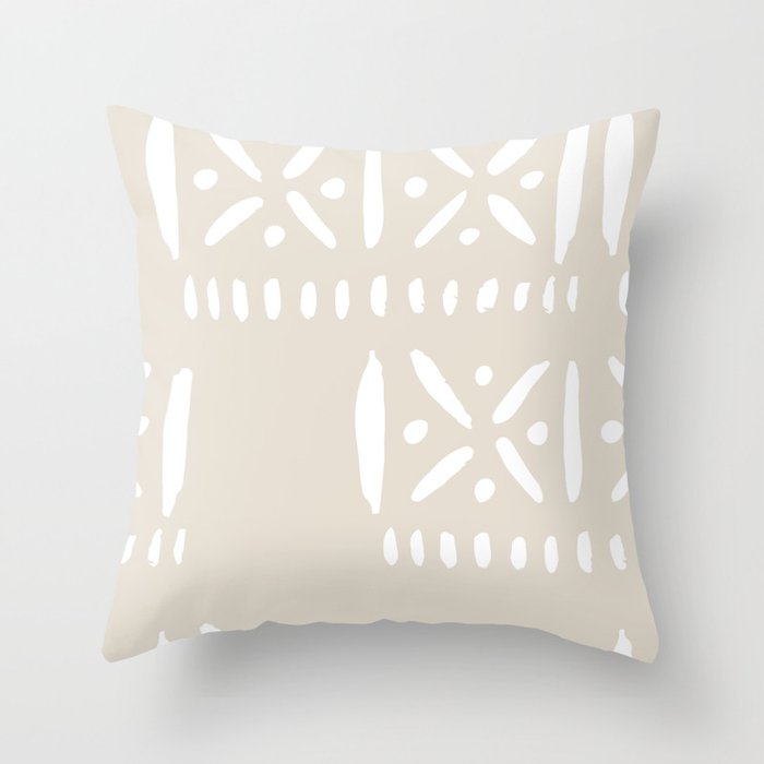 otoño: beige Throw Pillow