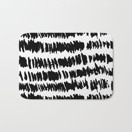 Modern Paint Stripe Bath Mat