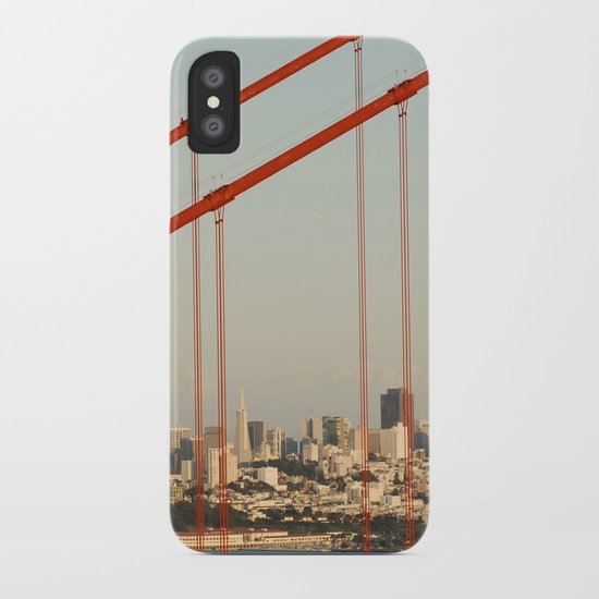 Golden San Gate Francisco Bridge iPhone Case