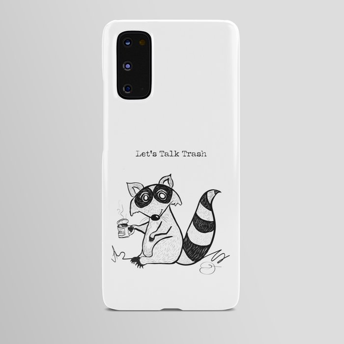 Raccoon with Trash Android Case