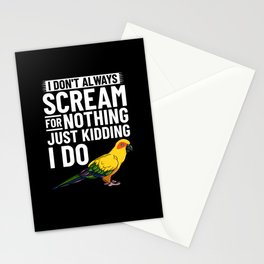 Sun Conure Bird Parakeet Cage Food Parrot Stationery Card