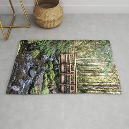 Wanderlust Beauty // Take Me to the Forest Where the Peaceful Waters Flow in the Dense Woods Rug | Q0 In Autumn Snow, Scenic Picture View, Woods Photography, Wilderness Adventure, Nature Sunset Decor, Outdoors Travel Sky, Vintage Wild Animals, Forest Woods River, Mountain Mountains, Mossy Moss Green 