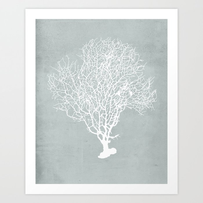 White Coral Art Print