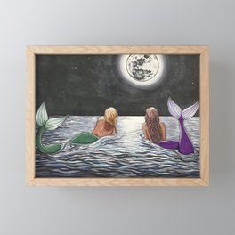 Mermaid Moon Framed Mini Art Print