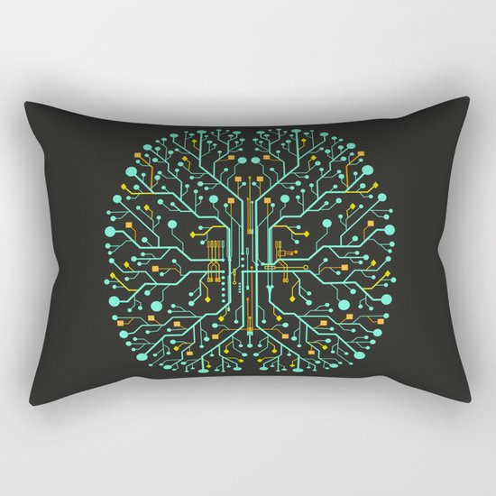 Brain Tech Rectangular Pillow