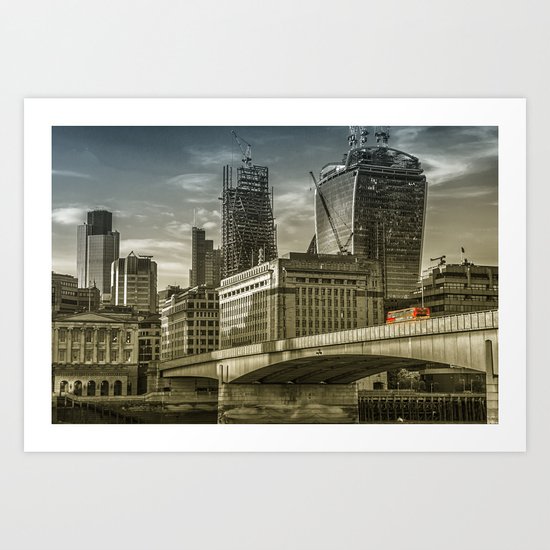 London North Bank Art Print