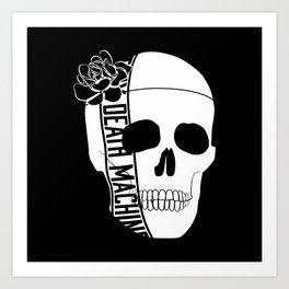 Skully (white) Art Print