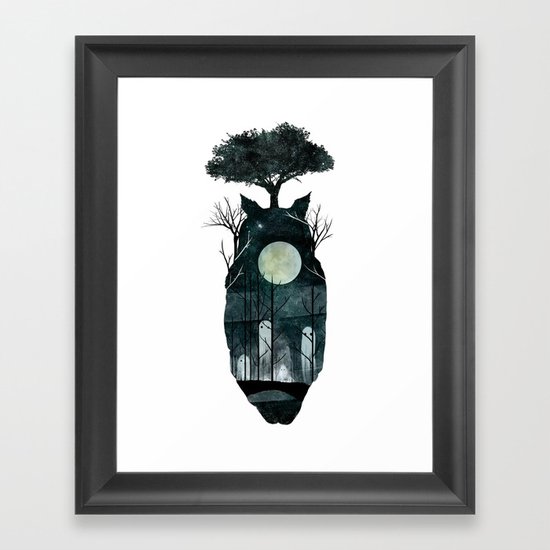 March of the Forest Spirits Framed Art Print