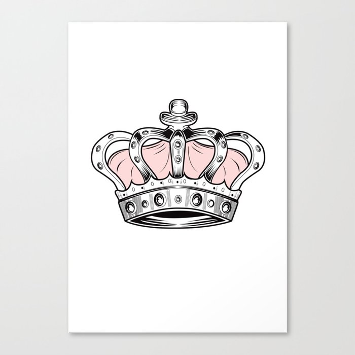 Crown - Pink Canvas Print