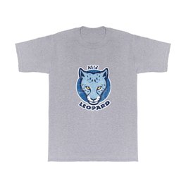 Blue Leopard Skin T Shirt