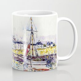 Le Croisic (1928) painting by Paul Signac Coffee Mug | Nature, Classic, Sea, Vintage, Painting, Harbor, France, Merchant, Landscape, Boat 