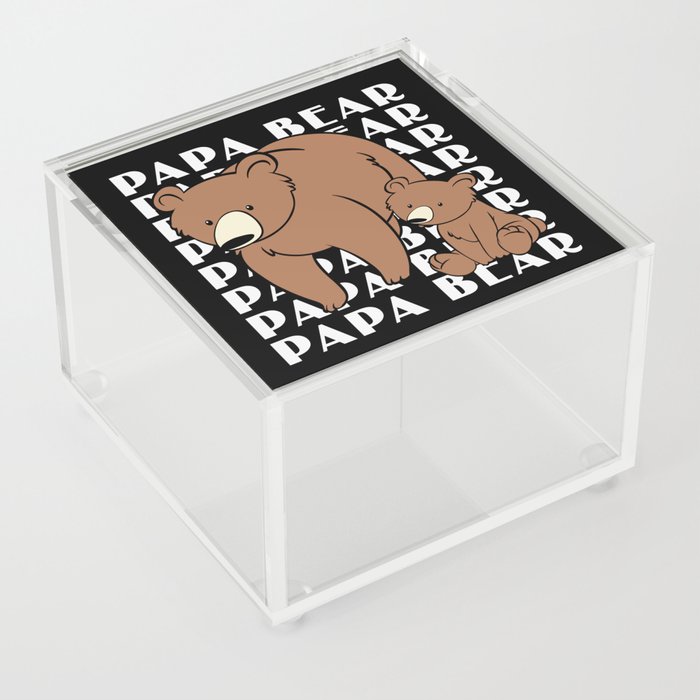 Papa Bear Acrylic Box