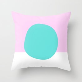 Pink and Mint Scandi Dot Throw Pillow