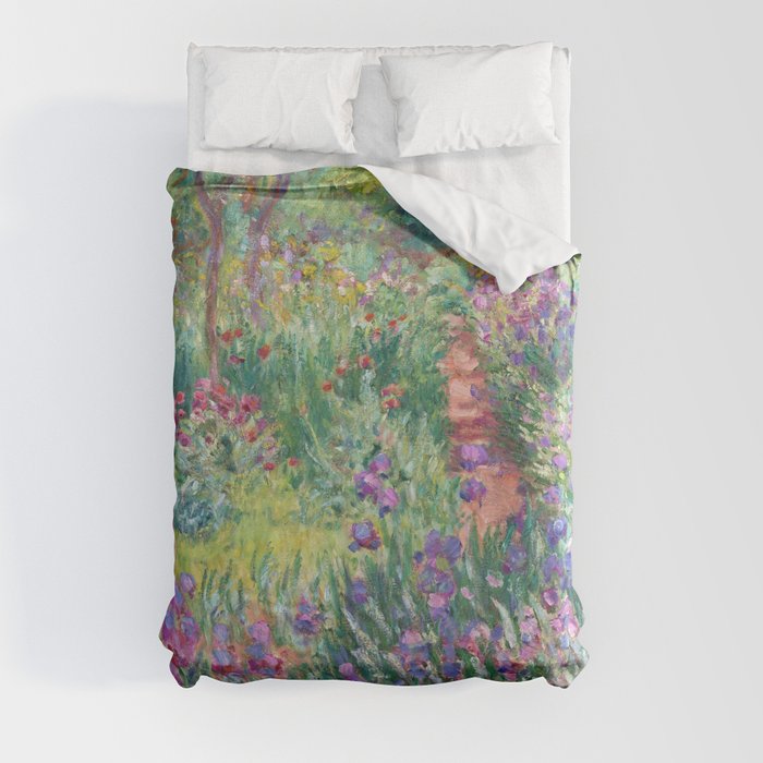 Claude Monet - The Artist’s Garden in Giverny Duvet Cover