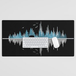 The Sounds Of Nature - Music Sound Wave Desk Mat