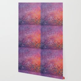 Orange Sunset with Purple Hues | Saletta Home Decor Wallpaper
