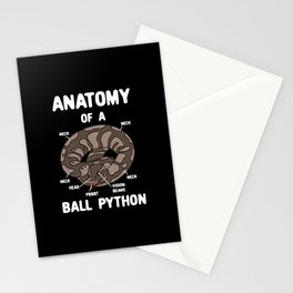 Anatomy Of A Ball Python Stationery Card