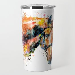 Colorful Horse Head Travel Mug