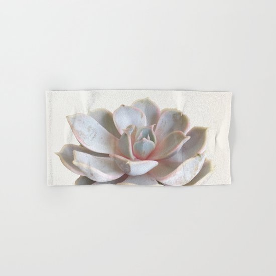 Pink Succulent Hand & Bath Towel