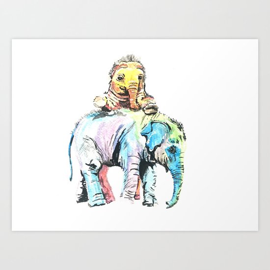 Playing around Art Print