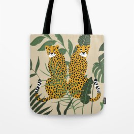 Palm Jungle Cheetah Prints Tote Bag