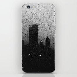 Pittsburgh in the Rain iPhone Skin