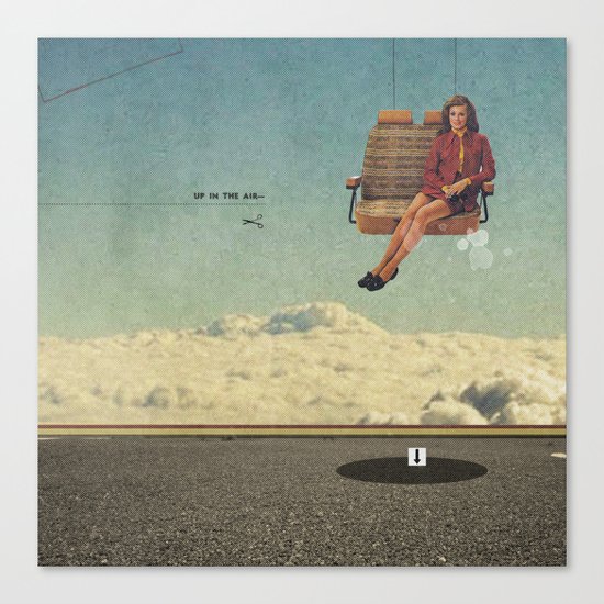 Up In The Air | Collage Canvas Print