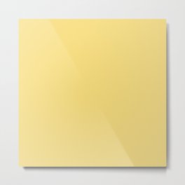 Mellow Yellow Solid Pantone Color Metal Print | Sun, Butter, Plain, Sunflower, Light, Amber, Deep, Shade, Pantone, Turmeric 