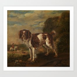 A partridge dog - Paulus Potter (1653) Art Print | Netherlands, Horse, Painter, Paulus, Animal, Painting, Dog, Dogs, Hunter, Partridge 
