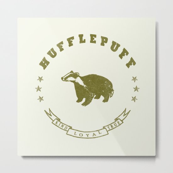 Hufflepuff House Metal Print