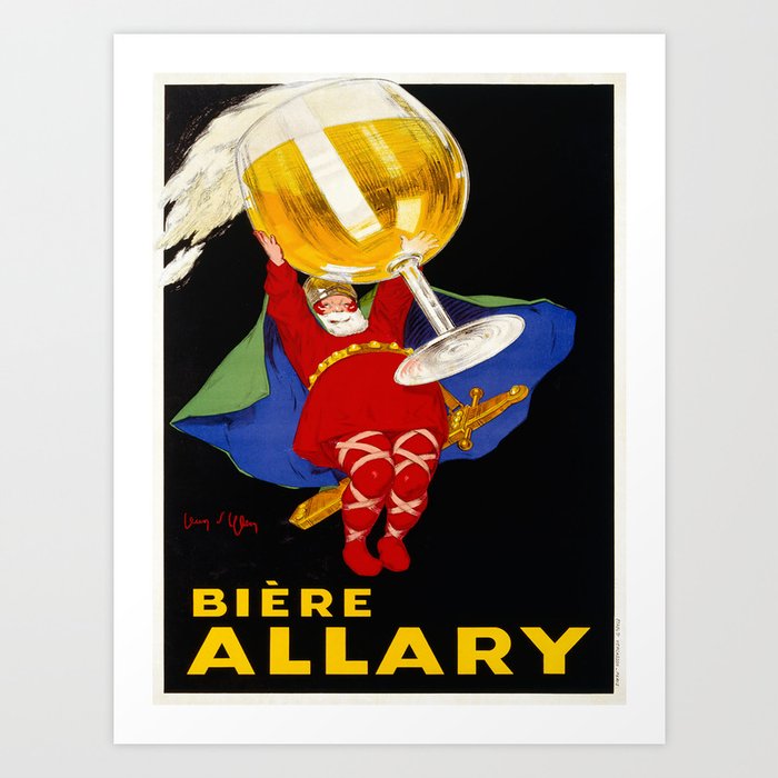 Vintage Advertising Poster - Biere Allary by Jean D'ylen - Vintage Beer Advertising Poster Art Print
