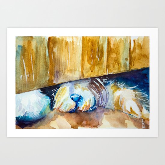 who is there? Art Print