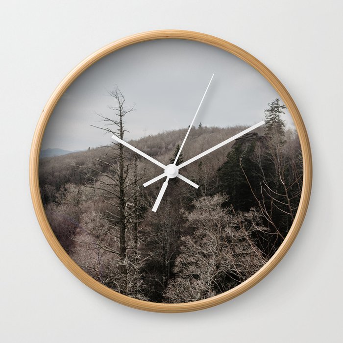 forest in winter	 Wall Clock