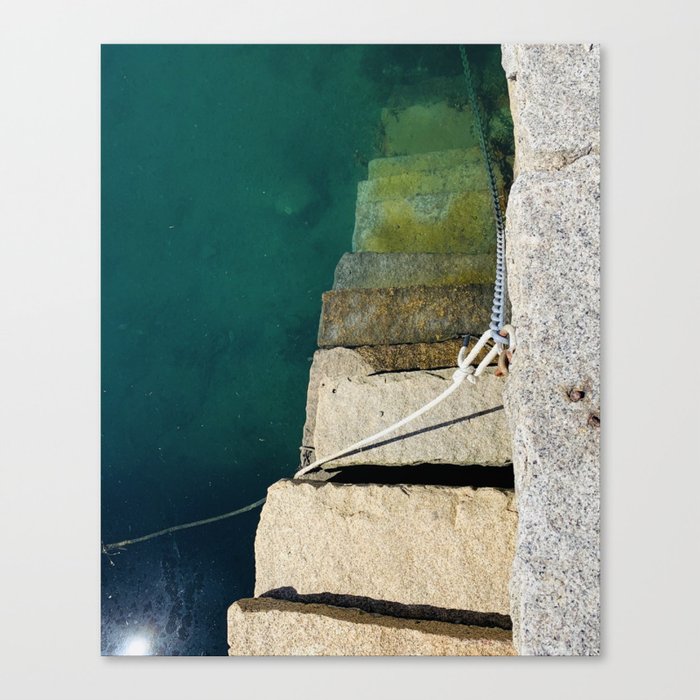 Ocean Stairway Photograph Canvas Print