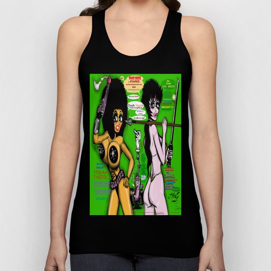 Space Chick & Nympho: Vampire Warrior Party Girl Comix #1 - Comic Book Cover Unisex Tank Top