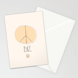Lovely Little Peace Sign Stationery Cards