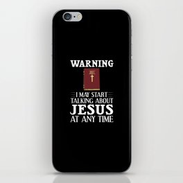 Jesus Bible Cross Nazareth Study Quotes iPhone Skin