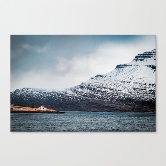 Alone House Mountain Canvas Print